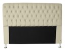 Ver imagem 2 de Cabeceira e Recamier Iza para Cama Box Casal Queen 1.60 - Suede - Sv Decor: Bege