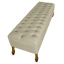 Ver imagem 3 de Cabeceira e Recamier Iza para Cama Box Casal Queen 1.60 - Suede - Sv Decor: Bege