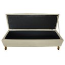 Ver imagem 4 de Cabeceira e Recamier Iza para Cama Box Casal Queen 1.60 - Suede - Sv Decor: Bege