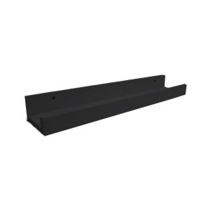 Prateleira Canaleta Para Tempero 800 X 90 Em Mdf - Preto