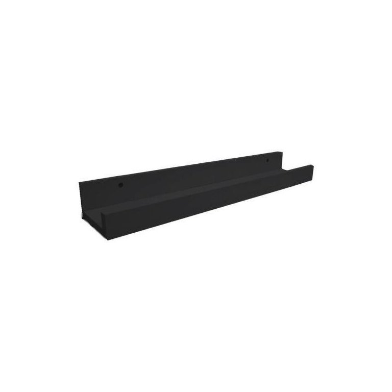 Prateleira Canaleta Para Tempero 800 X 90 Em Mdf - Preto Prateleira Canaleta Para Tempero 800 X 90 Em Mdf - Preto