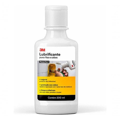 Lubrificante Puxamento Fios e Cabos 200ml 3m Não Inflamável