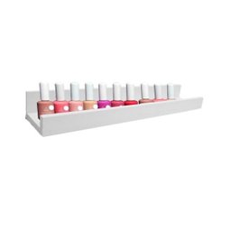 Prateleira Canaleta Para Esmaltes 850 X 90 Em Mdf - Branco - 2