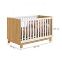 Ver imagem 5 de Quarto Bebe Infantil Q Encanto Berço Vira Cama e Comoda Sapateira 1 Porta 4 Gavetas Slim Qmovi