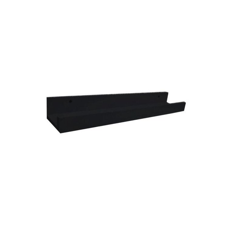 Prateleira Canaleta Para Esmaltes 900 X 90 Em Mdf - Preto Prateleira Canaleta Para Esmaltes 900 X 90 Em Mdf - Preto