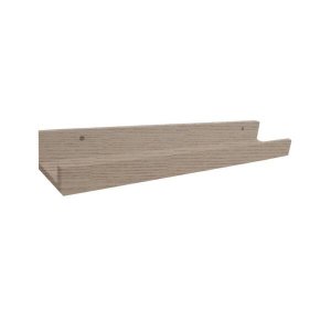 Prateleira Canaleta Para Esmaltes 800 X 90 Em Mdf - Madeira