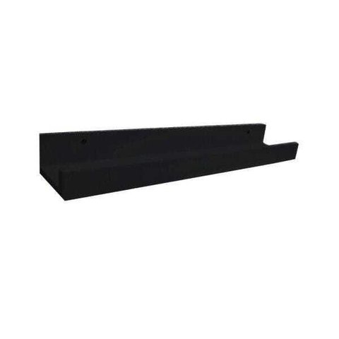 Prateleira Canaleta Para Esmaltes 800 X 90 Em Mdf - Preto