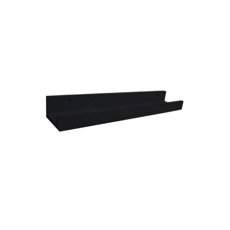 Prateleira Canaleta Para Esmaltes 850 X 90 Em Mdf - Preto Prateleira Canaleta Para Esmaltes 850 X 90 Em Mdf - Preto