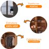 Guarda Roupa Casal Hera Premium com Espelho 8 Portas e 4 Gavetas Moderna - 6