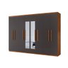 Guarda Roupa Casal Hera Premium com Espelho 8 Portas e 4 Gavetas Moderna - 2