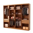 Ver imagem 4 de Guarda Roupa Casal Hera Premium com Espelho 8 Portas e 4 Gavetas Moderna