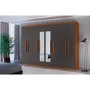 Ver imagem 1 de Guarda Roupa Casal Hera Premium com Espelho 8 Portas e 4 Gavetas Moderna