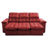 Sofá Retrátil Reclinável Atenas 2,30m Suede Velut Vermelho c/ Molas no Assento - King House - 6