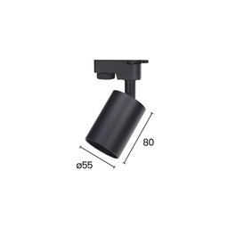 Spot Direcionável para Trilho Taschibra Track Mr16 Gu10 Bivolt Preto - 2