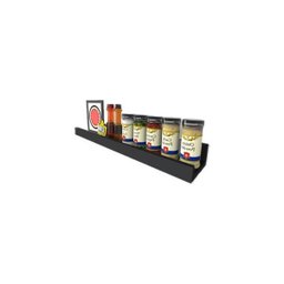 Prateleira Canaleta Para Tempero 950 X 90 Em Mdf - Preto - 2