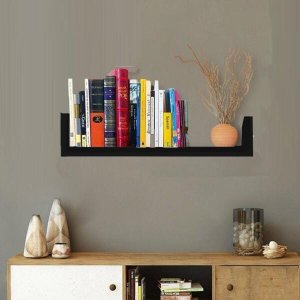 Prateleira Modelo U em Mdf - Preto