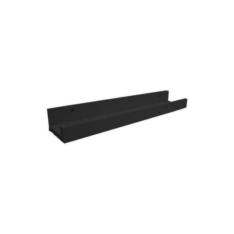 Prateleira Canaleta Para Tempero 700 X 90 Em Mdf - Preto