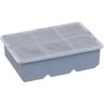 Forma de Gelo com Tampa Silicone 6x11x16cm Cinza - 1