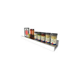 Prateleira Canaleta Para Tempero 950 X 90 Em Mdf - Branco - 2