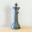 Ver imagem 1 de Rei - Peça Decorativa De Xadrez, Estatueta 15 Cm Altura - Toque 3D:Cinza