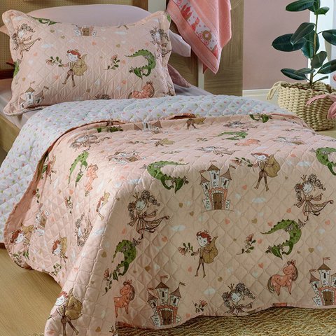 Kit Cobre-leito Casal 3 Peças Microfibra Princesa