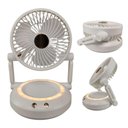 Ver imagem 1 de Ventilador de Mesa Dobrável Retrátil 3w 16cm 3 Velocidades Branco Bsl3813 com Led Noturno Usb