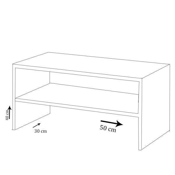 Sapateira Simples Em Mdf - Natural - 3