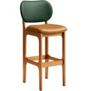 Ver imagem 3 de Kit 5 Banquetas Alta Bar Cozinha Jantar Betta L02 Imbuia Couríssimo Whisky Facto Verde - Lyam