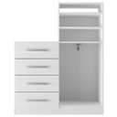 Ver imagem 3 de Cômoda Paris 2 Portas 4 Gavetas Branco - Pm