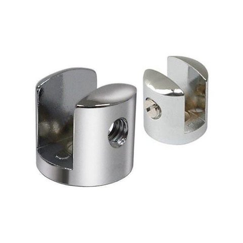 Suporte Fenda Para Prateleira Vidro 12Mm - 10 Unidades