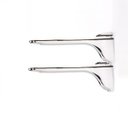 Ver imagem 4 de Suporte pelicano cromado para prateleira de vidro ou madeira