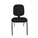 Ver imagem 2 de Cadeira Fixa Diretor Fire sem Braço - Couro Sintetico Corano - Preto
