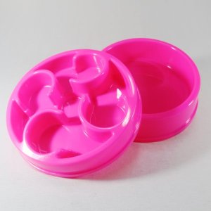 Kit Comed. E Bebedouro Circulos Rosa