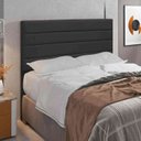 Ver imagem 1 de Cabeceira Paris Box Queen 1,60cm - Suede Preto
