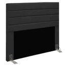 Ver imagem 2 de Cabeceira Paris Box Queen 1,60cm - Suede Preto