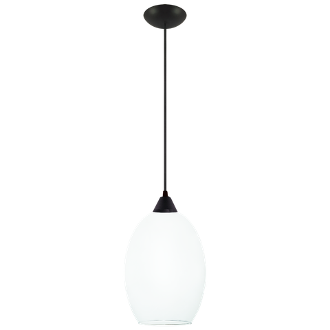 Pendente Moderno Barril Extra Grande Multi Ambientes:preto/preto C/leitoso/110/220