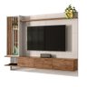 Painel Off White/ Madero Canela Tv Até 55" 3 Portas - 5