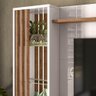 Painel Off White/ Madero Canela Tv Até 55" 3 Portas - 2