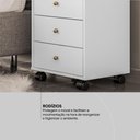 Ver mais imagens de Mesa de Cabeceira 4 Gavetas Presence - Branco
