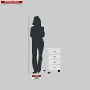 Ver imagem 4 de Mesa de Cabeceira 4 Gavetas Presence - Branco