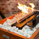 Ver imagem 7 de Lareira Ecológica em Madeira com Pedras Brancas - Fuji 65 x 32 cm