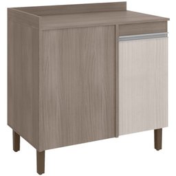 Balcao De Canto Reto 90 cm 1 Porta 2450 Malbec Avela PLLA - 1