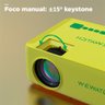 Projetor portátil Wewatch 5500 lumens 1024p Edição Limitada Copa do Mundo 2022:Amarelo - 11
