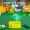Projetor portátil Wewatch 5500 lumens 1024p Edição Limitada Copa do Mundo 2022:Amarelo - 5