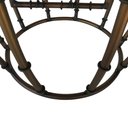 Ver imagem 7 de Banqueta Rústica Em Ferro Verniz Com Passarinhos Para Varandas Libertas Rosas Artesanato Barril Com