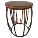 Ver imagem 3 de Banqueta Rústica Em Ferro Verniz Com Passarinhos Para Varandas Libertas Rosas Artesanato Barril Com