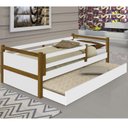 Ver imagem 1 de Cama Bianca Branco Mel com Cama Auxiliar