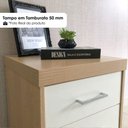 Ver imagem 7 de Mesa Escritório Executivo Moderno 3 Gavetas MDP 136cm Carvalho Branco Artany