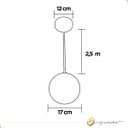 Ver imagem 4 de Lustre Pendente Bola Cristal Dente de Leão Ninho Preto