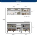 Ver imagem 3 de Cozinha Modulada 4 Peças com Aéreo de Vidro Reflecta Evidence